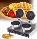 Waffle Maker, Electric Professional Waffle Irons, Nonstick Waffle Machine with Manual Temperature Time Control Knob, for Home, Restaurant, Cafe, Snack Bar,DoubleHead