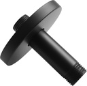 Straight Shower Arm with Flange, Ceiling Mount 3" Rainfall Shower Head Arm Extension Replacement, High Pressure & Hard Water Compatible, Matte Black
