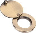 Veemoon Copper View Covers Peephole Lid for Home Apartment Door Accessories Peep Hole Covering for Apartments Brass Peephole Cover Door Viewer Lids Observation Hood Privacy to Rotate