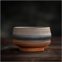 Ceramic Sake Cups Set for Tea Saki, Japanese Ochoko Cups Traditional Handmade Teacups, Handcraft Porcelain Mugs Set (2.7OZ) (C (80ml),6PCS)