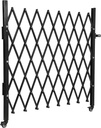 Single Folding Security Gate, 50" h x 67" w Flexible Expanding Security Gate, Aluminum Expandable Fence Portable Safety Barrier with Casters, 360°Rolling Barricade Gate
