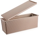 Metal Bread Box Bread Storage Container Toast Box Lid for Baking Non-stick Surface Carbon Steel Construction
