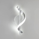 Modern Wall Sconces, 9W Wall Lighting Fixture Lamps LED Aluminum Wall Lamps for Bedroom Living Room Hallway Hotel Indoor (White-Cold White)