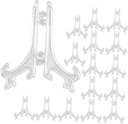 Alipis 25pcs Clear Easels Display Stand for Plates and Photos Transparent Decoration Stands Versatile Tabletop Holders for Home Kitchen Office Weddings and Events