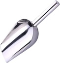 Zerodeko Stainless Steel Ice Cube Scoop for Ice Maker 12 Inches Flour Scoop Small Ergonomic Handle
