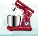 Mixers Kitchen Electric Stand Mixer Household Stand Mixers, Dough Mxier 6 Speed 5 Qt 1200W with Flat Beater and Whisk, with Stainless Steel Bowl and Splash Guard,red