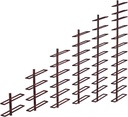Wall Mounted - Wall-Mounted | 2/4/6/8/10/12 Bottles | Metal | Elegant Kitchen, Restaurant, Bar or Wine Cellar Storage Room (Bronze/Black/d)
