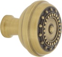 Nostalgic Warehouse Meadows Brass 1 3/8" Cabinet Knob in Antique Brass