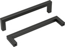 homdiy 30 Pack Matte Black Cabinet Handles, 5 Inch Hole Center Cabinet Pulls Modern Square Dresser Handles for Kitchen Bedroom Bathroom