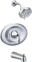 Moen T2139EP Eva Posi-Temp Eco-Performance Tub and Shower Trim Kit, Valve Required, Chrome