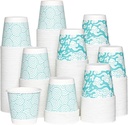 JOLLY CHEF 3 oz Disposable Bathroom Mouthwash Cups 300 Pack, Small Mini Paper Cups for Thanksgiving, Christmas, Parties