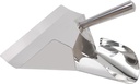 French Fry Scoop, Stainless Steel Food French Fry Popcorn Scoop Popcorn Scoop For Popcorn Machine with Anti Scald Handle for Cinemas, Carnivals, Weddings And Buffets