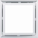 Ventilator Fan Integrated Ceiling Led Lighting Ventilating Fan, 2-in-1 Silent Exhaust Fan with Light, 30×30cm Ceiling Ventilating Fan for Bathroom Kitchen Household Ventilation Fans(Silver)