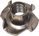 1/2"-13 Stainless Steel Pronged Tee Nut (Quantity of 1)