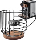 Coffee Creamer Container,Cup Holder and Storage for Counter Coffee Pods | Coffee Bar Accessories for Bookstore, Cafe Bar, Commercial Places, And Home Use