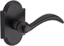 Baldwin Reserve 9BR3520-019 Rustic Arch Right-Handed Passage Lever in Dark Bronze