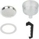 Espresso Coffee Moka Pot Repair Parts Replacement Funnel Kits, Handle, Gasket Seal, Funnel, Filter(12 Cup)