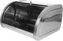 Metal Bread Box Kitchen Countertop Bread Organizer with Mirror Finish for Home Bakery and Shop Use Space Saving Container for Goods and Snacks