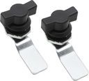 2 Pcs Thumb Operated Offset Cam Lock, T Handle Thumb Cam Lock Swing Knob Turn Latch for Machine Cabinet Drawer