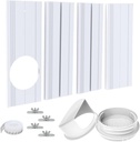 Portable Air Conditioner Windows Vent Kit, Air Conditioner Window Seal for 5/5.9In (13/15cm) Diameter Air Conditioner Exhaust Hose, Portable ac Window Kit Adjustable Length 17-55in(43-140cm)