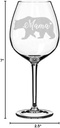 Wine Glass Goblet Mom Mother Mama Bear (20 oz Jumbo)