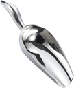 VICASKY 1Pc Heavy Duty Stainless Steel Ice Cube Scoop for Kitchen and Bar Use Food Grade Utility Scoop with Smooth Handle for Flour Popcorn and Ice and Easy to Store