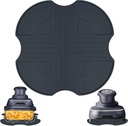 Silicone Heat Resistant Trivet Pad for Ninja Crispi Air Fryer, Non-Slip Protective Mat for Countertops Easy-to-Clean Accessories Compatible for Ninja Air FN101GY/FN101SG/FN101ST (Dark Gray)