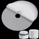 GUCUJI Round Silicone Dehydrator Sheets for NESCO FD-1010 FD-1018A FD-1040 FD-1040P, Non-Stick BPA Free, Pack of 8 (Premium Reusable Food Dehydrator Mesh Mats)