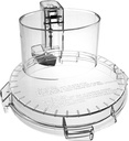 4 Locking Tabs DFP-14NWBCT1 Clear Food Processor Work Bowl Cover Compatible with Cuisinart Tritan Only fits Bowl DLC-005AGTXT1 Fits Model DFP-14