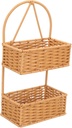 Hanging Wall Basket for Kitchen Organization Woven Storage Container for Utensils Material Easy to Install for Bathroom and Pantry Use