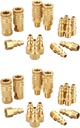 Industrial Brass Air Coupler & Plug Kit, 1/4" NPT Air Tool Fittings Set, Quick Connect Air Hose Fittings Air Compressor Accessories, 28 Pcs