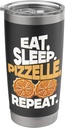Eat Sleep Pizzelle Repeat Italian Waffle Cookie Lover Stainless Steel Insulated Tumbler
