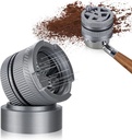 Professional Espresso WDT Tool with Gear-Spin Design – Adjustable 15-Needle Distributor for Breville BES870/878/879/880 54mm Portafilters | Includes 10 Extra Needles, Universal Locking Base