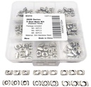 M3 M4 M5 T-Nuts for 2020 Aluminum Profiles - 100 Pcs Kit - 304 Stainless Steel Hammer Head T-Slot Fasteners