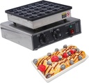 Mini Pancake Baker, 25/50 Pcs Electric Nonstick Waffle Maker Machine, 850W Commercial Pancake Maker with Thermostats & Timers Separate Control,25Holes-220V
