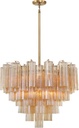 Crystorama Addis 12 Light Aged Brass Chandelier