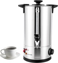 Commercial Coffee Urn 10L/2.6Gal, 1KW Stainless Steel Quick Brewing Hot Water Dispenser with with Indicator Light, Portable Coffee Pot Coffee Maker for Catering Parties Events Large Gatherings