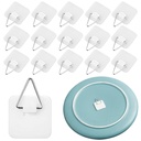 Wall Plate Hangers for Display - Invisible Adhesive Picture Hangers for Wall - Ideal for Hanging Decorative Plates | Photo Frames | Paintings - 1.3 Inch White 80pcs