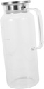 Cold Water Jug Beverage Pitcher Lid Capacity Glass Kettle for Iced Tea Juice and Refreshing Drinks for Family Parties and Restaurants