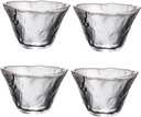 4pcs Heat Resistant Japanese Style Glass Tea Cups Elegant Sake Cups for Home Use Capacity for Sake Tea for Weddings Parties and Gatherings