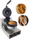 Commercial Electric Burger Waffle Maker, 1000W Single Head Non Stick Panini Press Hamburger Machine, Ice Cream Waffle Baker Machine