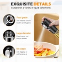 Electric Butter Sprayer & Oil Dispenser - Rechargeable Popcorn Butter Spray with 2 Fuel Injection Modes for Air Fryer Baking BBQ, 200ml Continuous Spray Bottle