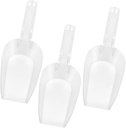 ABOOFAN 3pcs Thickened Acrylic Ice Scoop for Food Machine Kitchen Driveway Party Buffet