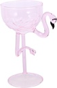 Garneck Flamingo Cocktail Glass Pink Wine Goblet Decorative Stemmed Martini Cup Drinkware Reusable Elegant Party Glass
