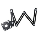 Aluminum Alloy Multi-Function Angle Ruler with Hole Punch Locator and Tile Opening Hole Measuring Tool