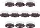 10pcs Plastic Disposable Cake Containers Carriers with Clear Lids and Boards,Clear Cake Box Round Disposable Cupcake Containers Cake Platter with Cover for Birthday Wedding Mooncake 8inch