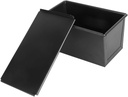 Non-stick Loaf Pan with Lid Capacity High-grade Toast Baking Box for Oven Use Smooth Rounded Edges Heat Conduction Bread Mold with Cover for Home Baking