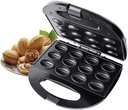 Small Sandwich Maker,Electric Walnut Cake Maker, Waffle Maker Automatic 12 Holes Nuts Maker Bread Baking Machine Bakeware Toaster Breakfast Pan Oven