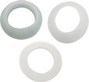 5set Bathtub Drain Stopper Gasket,Tub Stopper Gasket,White Rubber(38mm/1.5in)