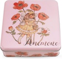 Square Tin Containers with Lids, Cartoon Cookie Tins, Festive Cookie Tins for Gift Giving & Holiday Treats – Perfect Holiday Gift & Elegant Festive Decor (B)